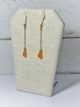 Load image into Gallery viewer, Faceted Carnelian Briolette Earrings