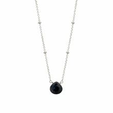 Load image into Gallery viewer, Obsidian Teardrop Necklace