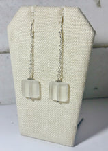 Load image into Gallery viewer, White Faux Seaglass Earrings
