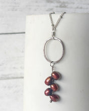Load image into Gallery viewer, Bronze Pearl Necklace