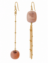 Load image into Gallery viewer, Frosted Carnelian Earrings