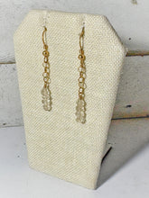 Load image into Gallery viewer, Crystal Quartz Stack Earrings