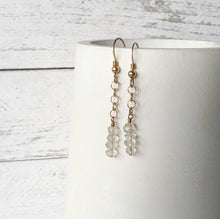 Load image into Gallery viewer, Crystal Quartz Stack Earrings