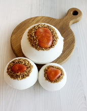 Load image into Gallery viewer, Carnelian & Osmanthus Bath Bomb