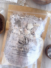 Load image into Gallery viewer, Crystal Quartz & Coffee Crumbled Bath Bomb Bath Soak