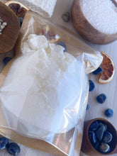 Load image into Gallery viewer, Sodalite & Sel Gris Crumbled Bath Bomb Bath Soak