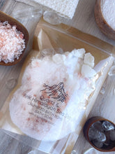 Load image into Gallery viewer, Quartz & Pink Himalayan Sea Salt Crumbled Bath Bomb Bath Soak