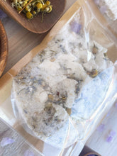 Load image into Gallery viewer, Amethyst & Chamomile with Melatonin Crumbled Bath Bomb Bath Soak