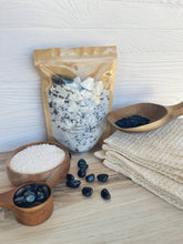 Load image into Gallery viewer, Obsidian & Black Sea Salt Crumbled Bath Bomb Bath Soak