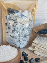 Load image into Gallery viewer, Obsidian & Black Sea Salt Crumbled Bath Bomb Bath Soak