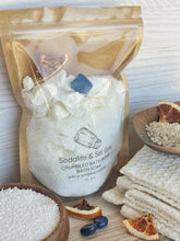 Load image into Gallery viewer, Sodalite & Sel Gris Crumbled Bath Bomb Bath Soak