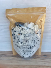 Load image into Gallery viewer, Obsidian & Black Sea Salt Crumbled Bath Bomb Bath Soak