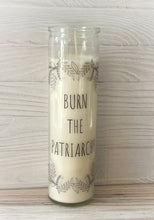 Load image into Gallery viewer, Burn the Patriarchy Prayer Candle