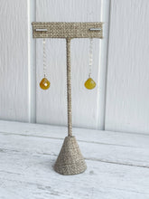 Load image into Gallery viewer, Bar Stud Back Drop Earrings - Briolettes