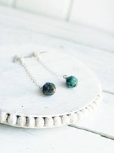 Load image into Gallery viewer, Bar Stud Back Drop Earrings - Rounds