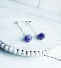 Load image into Gallery viewer, Bar Stud Back Drop Earrings - Rounds