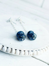 Load image into Gallery viewer, Bar Stud Back Drop Earrings - Rounds