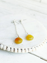 Load image into Gallery viewer, Bar Stud Back Drop Earrings - Briolettes