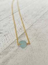 Load image into Gallery viewer, Birthstone Necklace - March - Aquamarine