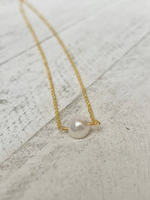 Load image into Gallery viewer, Birthstone Necklace - June - Pearl
