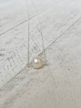 Load image into Gallery viewer, Birthstone Necklace - June - Pearl