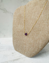 Load image into Gallery viewer, Birthstone Necklace - February - Amethyst
