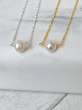Load image into Gallery viewer, Birthstone Necklace - June - Pearl
