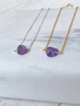 Load image into Gallery viewer, Birthstone Necklace - February - Amethyst