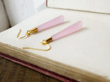 Load image into Gallery viewer, I'm Not Sorry My Sexual Appetite Turns You Off Rose Quartz Earrings