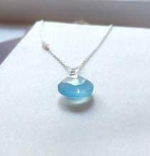 Load image into Gallery viewer, Stop Treating Yourself Like Shit You Deserve Better Chalcedony Necklace