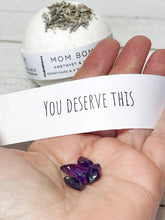 Load image into Gallery viewer, Mom | Dad Bombs - Bath Bombs with a Special Note & Gemstone
