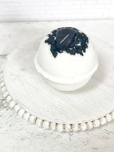 Load image into Gallery viewer, Obsidian & Black Lava Salt Bath Bomb