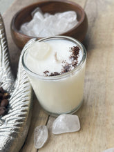 Load image into Gallery viewer, Crystal Quartz & Coffee Votive Candle