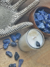 Load image into Gallery viewer, Sodalite & Sel Gris Votive Candle