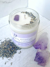Load image into Gallery viewer, Amethyst & Lavender Organic Soy Wax Candle