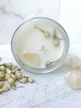 Load image into Gallery viewer, Citrine & Jasmine Candle Organic Soy Wax Candle
