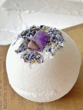 Load image into Gallery viewer, Amethyst & Lavender Bath Bomb