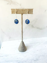 Load image into Gallery viewer, Sodalite & Pearl Earrings