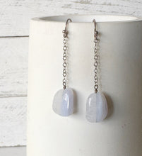 Load image into Gallery viewer, Blue Lace Agate Earrings
