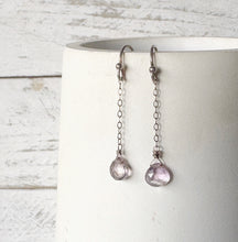 Load image into Gallery viewer, Faceted Amethyst Teardrop Earrings
