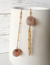 Load image into Gallery viewer, Frosted Carnelian Earrings

