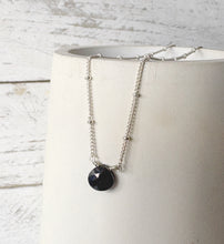 Load image into Gallery viewer, Obsidian Teardrop Necklace

