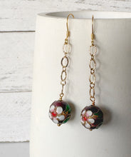 Load image into Gallery viewer, Cloisonné Bead Earrings
