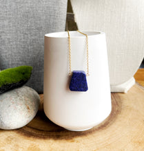 Load image into Gallery viewer, Lapis Trapezoid Necklace
