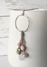 Load image into Gallery viewer, Mixed Gemstone Tassel Necklace
