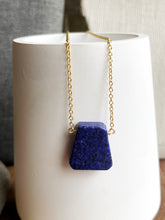 Load image into Gallery viewer, Lapis Trapezoid Necklace
