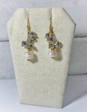 Load image into Gallery viewer, Pearl &amp; Glass Cluster Earrings
