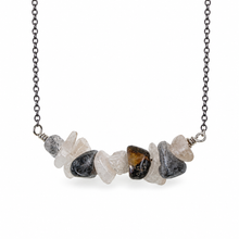 Load image into Gallery viewer, Black &amp; White Quartz Necklace
