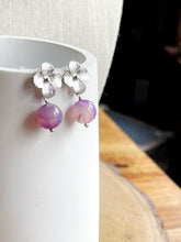 Load image into Gallery viewer, Silver Flower Spring Flower Earrings
