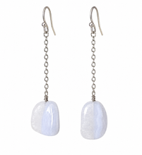 Load image into Gallery viewer, Blue Lace Agate Earrings
